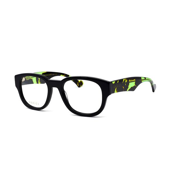 GUCCI GG1429O 003 BLACK GREEN AUTHENTIC EYEGLASSES FRAME - Picture 1 of 10
